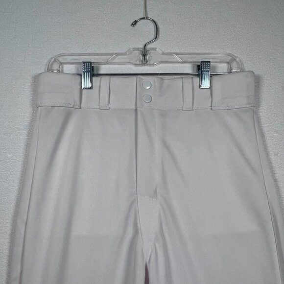 All Star Baseball Pants White BSP2A Size Large Ankle Length Elastic Cuff 30 x 27 - Picture 6 of 11